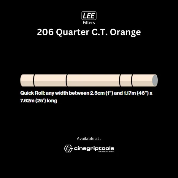 Lee Filter 206 Quarter C.T.Orange