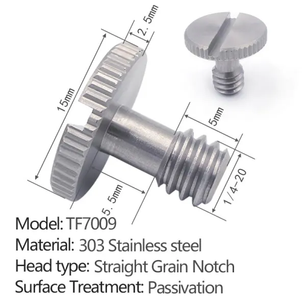slotted quick-release screw without ring TF7009 - 2 pcs per pack