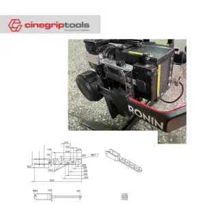 DJI Ronin 2 fixed image transmission bracket is suitable for DJI , Teradek, VAXIS transmission