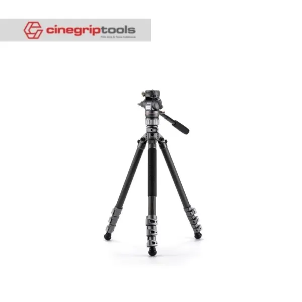 Tilta VT05 Travel Video Fluid Head with 3-Stage Carbon Fiber Tripod Legs (5KG)