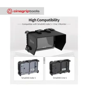 Nitze Cage with Sunhood for SmallHD Indie 5 / Cine 5 - JT-S03B