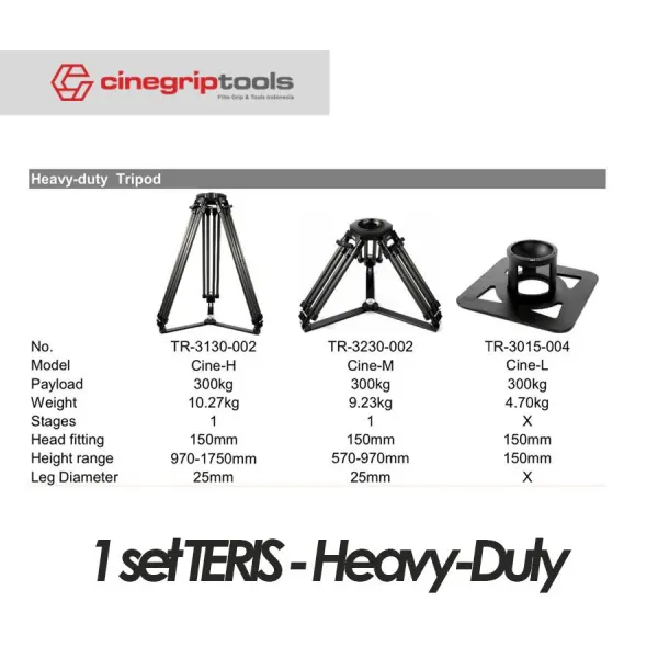 TERIS 1 set  Heavy-Duty Tripod Carbon Leg