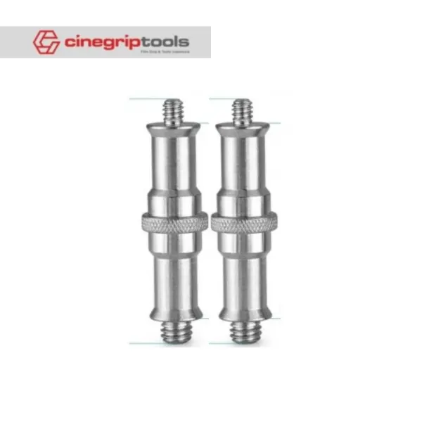 1/4 to 3/8 Aluminum Alloy Conversion Screw Flash Light stand Adapter - Carbon Steel Nickel-Plated 2Pcs/pack