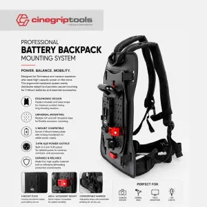 VEST - Battery Power back XLR 3pin Power Output Handle fixing plate