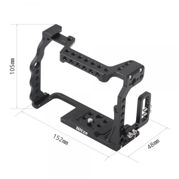 Nitze Cage for Sony a7II / a7III Series, a9 with PE06 HDMI Cable Clamp