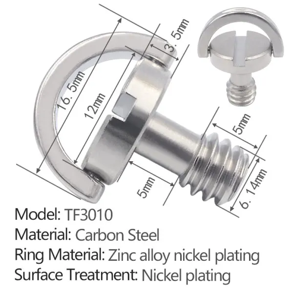 slotted flat ring quick-release screw TF3010