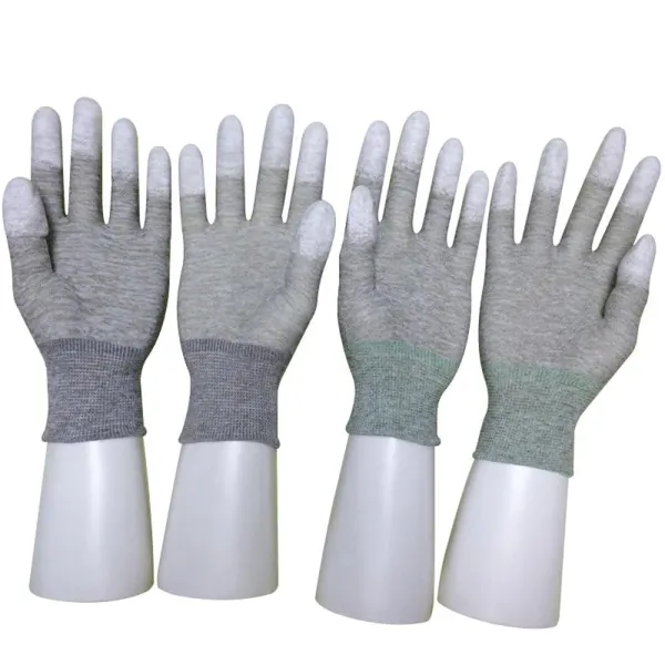 Anti Static Gloves Soldering Gloves Antistatic ESD Carbon PU Fingertip