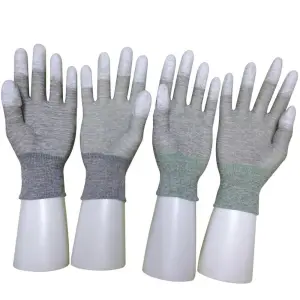 Anti Static Gloves Soldering Gloves Antistatic ESD Carbon PU Fingertip