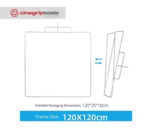 AUOFUTU Folding Flagboard Frame 75*90cm / 120*120cm