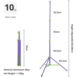 Stand Lighting Light Stand 2.8m Colorful Reinforced All-Metal Tripod Outdoor Studio Flash Studio Shooting