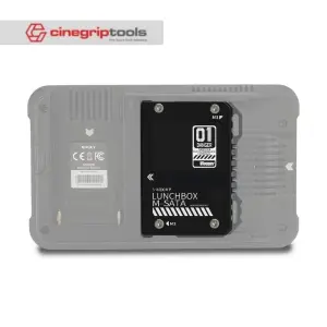 Vlogger Lunchbox Heat Dissipation Hard Disk Enclosure Box mSATS to SATA Aluminum Alloy for Atomos Ninja V SSD Case- Black