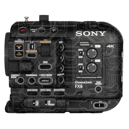 3M Sticker for Sony FX6 - Circuit black + matte black