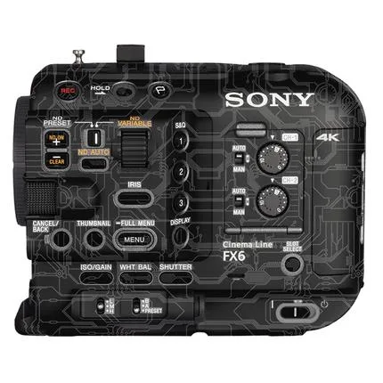3M Sticker for Sony FX6 - Circuit black + matte black