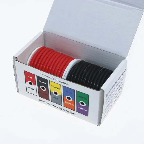 KABEL AWG SET 20METER 1007 PVC WIRE -2ROLL - MERAH, HITAM