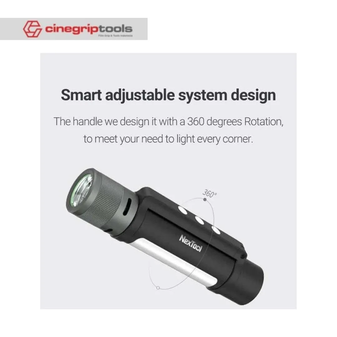 NexTool NE20030 Thunder Flashlight Outdoor 6 in 1 1000Lumens - nextool senter 6in1