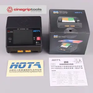 HOTA D6 TANPA AC POWER 2x325W 15A*2 Dual Channel Lipo Charger Support Power Distribution 1-6S Battery Charger for RC Models Parts