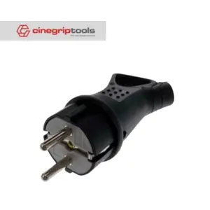 Schuko European Standard Two Round Waterproof Plug Docking Male and Female Rubber IP54 For DIY Power Cable Cord 16A 250V