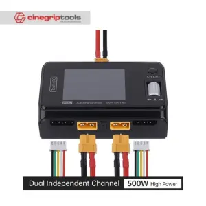 ToolkitRC M6D 500W 15A DC Dual Channel Smart Charger 1-6S
