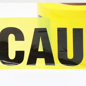 PE warning tape 30mic x 76mm x 300m