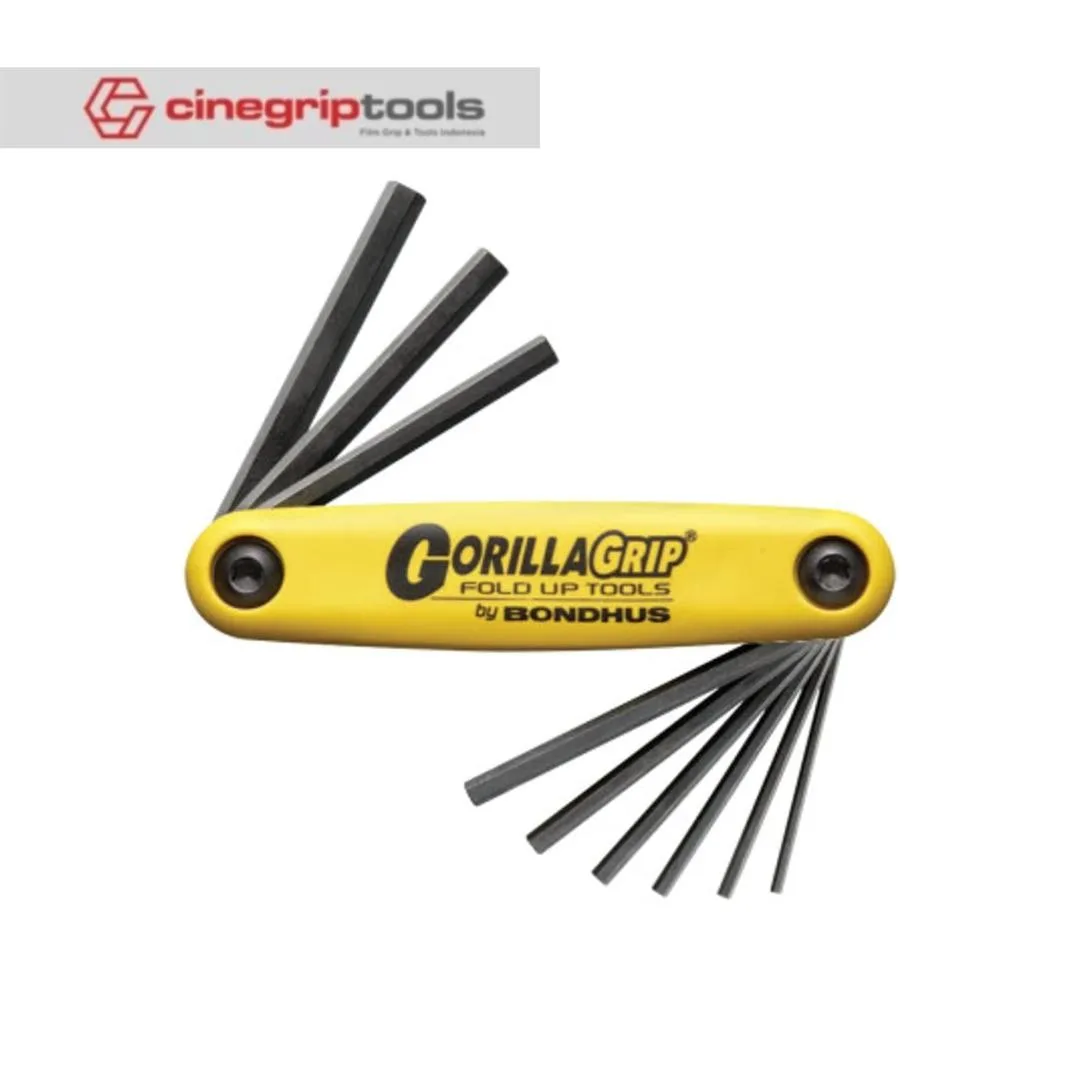 Kunci L lipat - GORILLA GRIP - BONDHUS - HF9