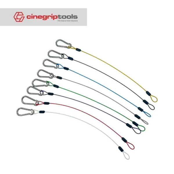 Safety Wire With Carabiner - 2mm x 30/50 cm + M5