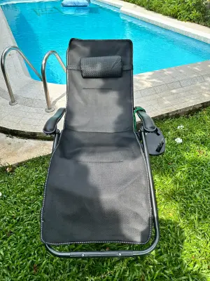 Talent agency client shooting chair folding relaxing recliner chair + 4D Breathable Cotton Pad
