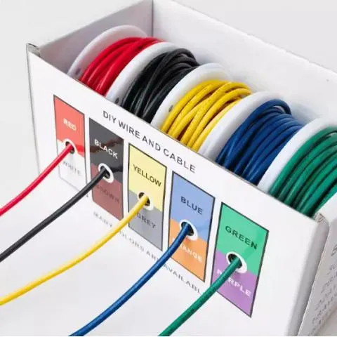 KABEL AWG SET 5METER 1007 PVC WIRE -5ROLL - MERAH, HITAM, KUNING, BIRU, HIJAU