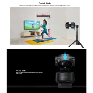 EMEET Stream Set - PIXY World's First Dual-Camera AI PTZ 4K Webcam