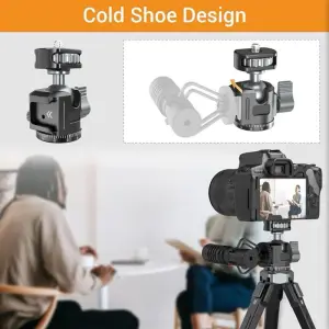 Mini Ball Head Metal Universal Rotating - Threaded Head