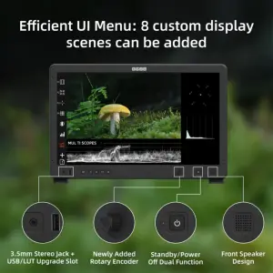 OSEE Mega 22S same like SWIT K21 - 21.5" HDR Production Monitor | 1500nits Camera Field Monitor for Studio & Live Broadcast | Waveform, Peaking & HDMI/SDI I/O