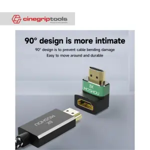 8K HDMI 90° & 270° Degree Male to Female Adapter