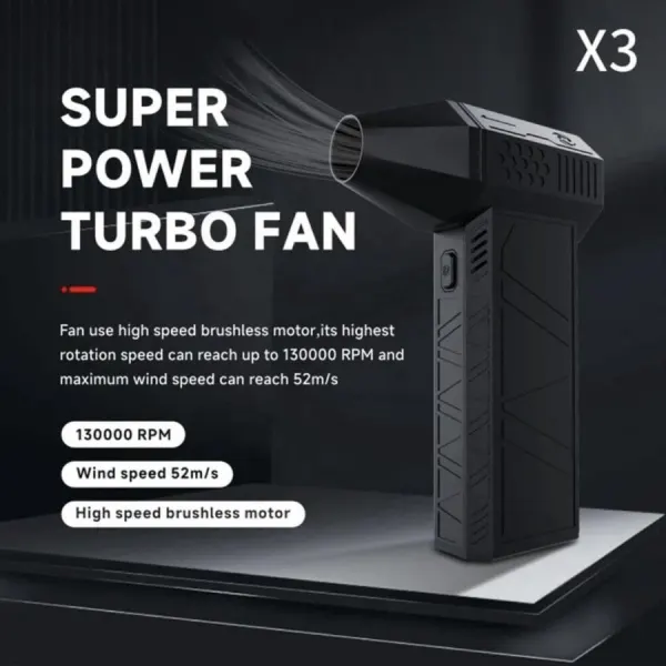 Super Power Turbo Fan 130000RPM Brushless Motor Dust Blowing fan