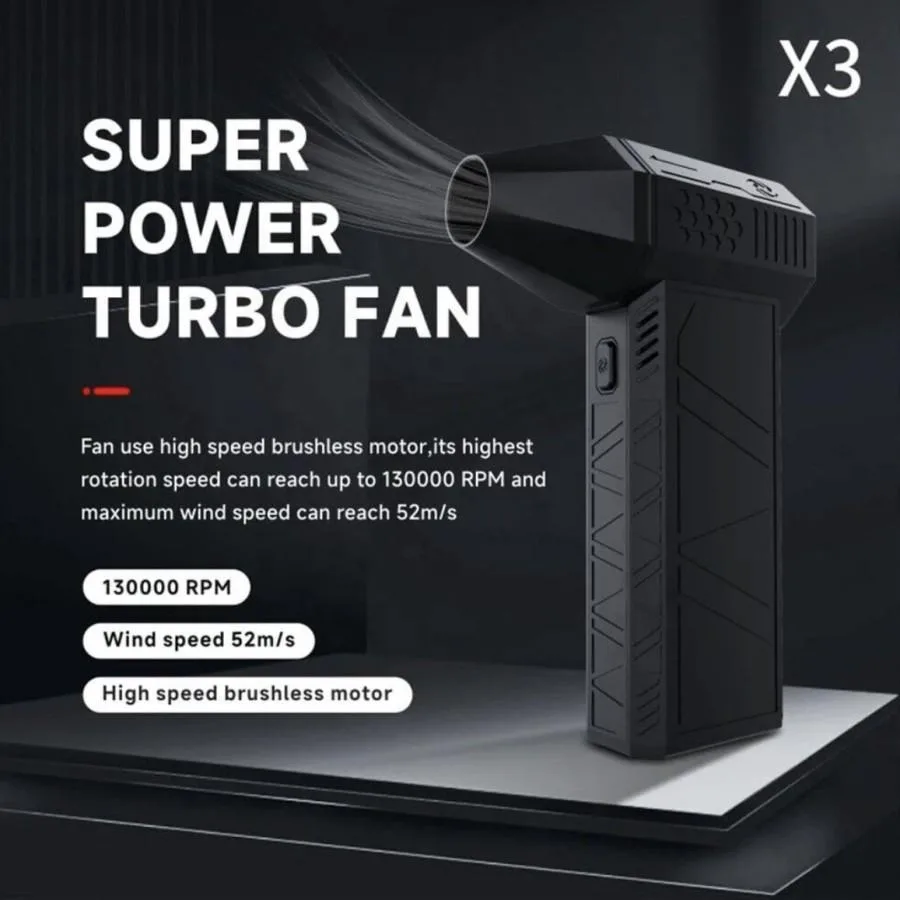 Super Power Turbo Fan 130000RPM Brushless Motor Dust Blowing fan