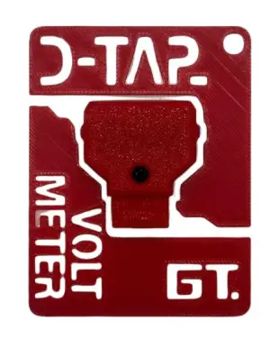 Male D-Tap Voltmeter