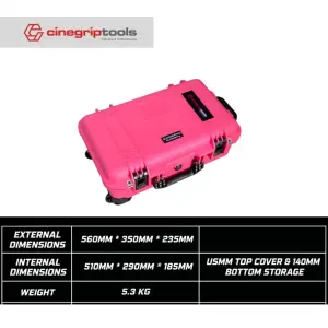 Cinegriptools HARDCASE (Pelican Copy) S5129 Pull Rod Protective Waterproof Tools Case With Padded Divider