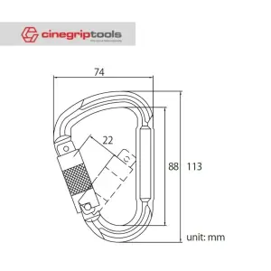 KUPO Aluminum Alloy Carabiners KS-283