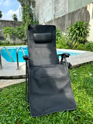 Talent agency client shooting chair folding relaxing recliner chair + 4D Breathable Cotton Pad
