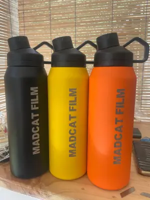 Custom 1L Stainless Steel Water Bottle For Filmmaker free laser