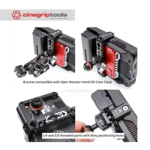 Vlogger NINJA V Ninja V Monitor U-shaped bracket aluminum alloy 1/4 3/8 slide extension cage