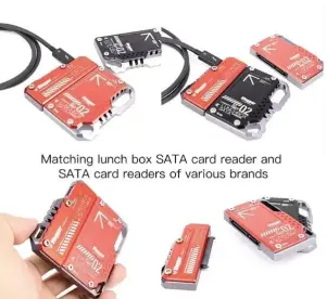 Vlogger Aluminum Alloy Cooling Hard Drive Box NINJA V suitable for 870SATA SSD Photographer
