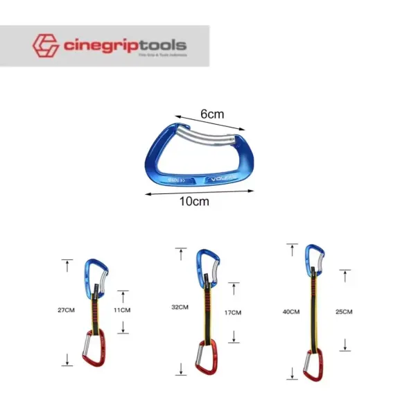 Carabiner Climbing Xinda Karabiner Quickdram With Sling Wear-resistant