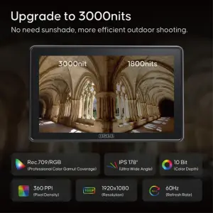 OSEE G7 Pro: 7 Inch 3000nits On-Camera Touchscreen Monitor | Camera Control Filmmaking Field Monitor