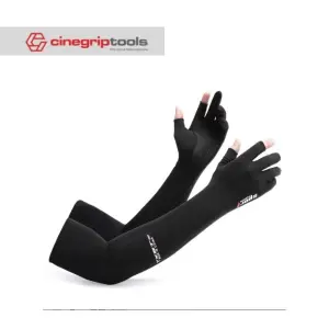 Sarung Tangan Panjang Manset Long Sleeve Half Fingers Sunscreen Fashion Sport