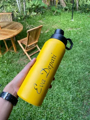 Custom 1L Stainless Steel Water Bottle For Filmmaker free laser