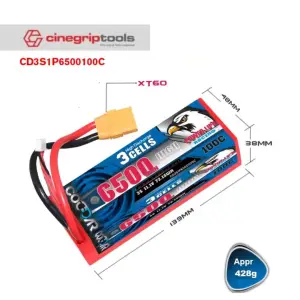 CODDAR 3S 6500MAH 100C 11.1V HARD CASE LiHV RC LiPo Battery XT60