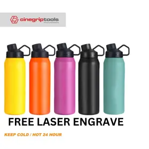 Custom 1L Stainless Steel Water Bottle For Filmmaker free laser