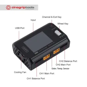 ToolkitRC M6D 500W 15A DC Dual Channel Smart Charger 1-6S