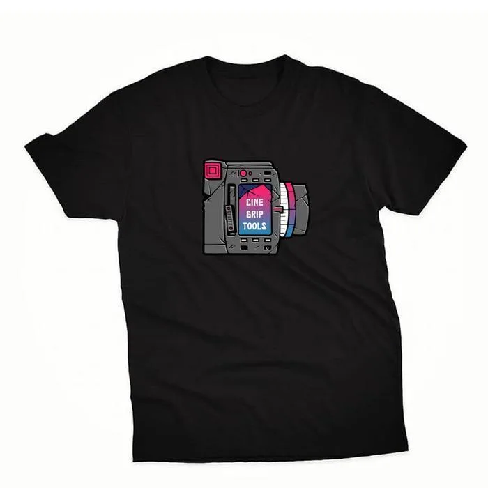 T-shirt/Kaos/Baju Film - Cinegriptools - Black/Hitam Focus Puller