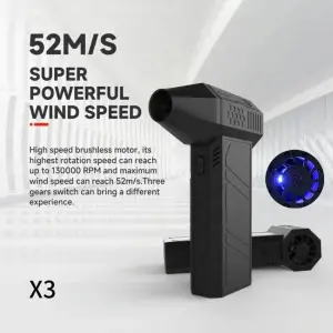 Super Power Turbo Fan 130000RPM Brushless Motor Dust Blowing fan