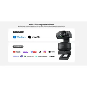 EMEET Stream Set - PIXY World's First Dual-Camera AI PTZ 4K Webcam